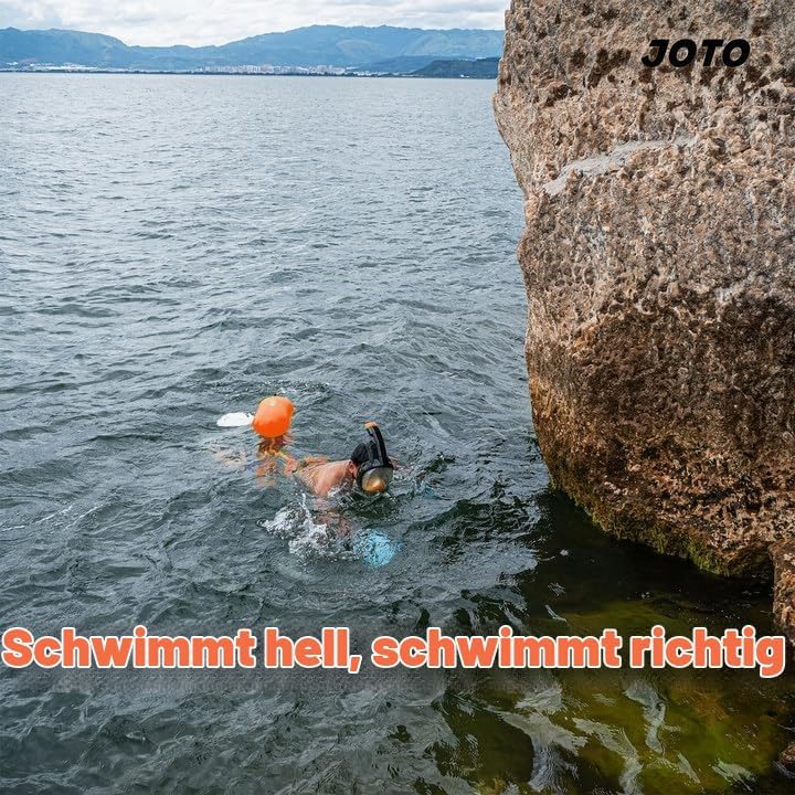 JOTO (2Stück Schwimmboje,Gut Sicherheit beim Schwimmen,Ultraleichte Swim Bubble Sicherheitsboje Absc