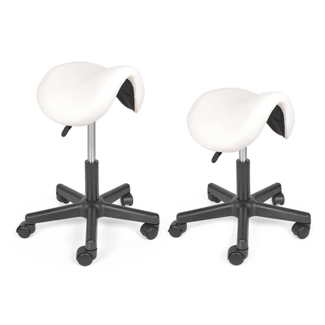 Mingone Sattelhocker Ergonomischer 2 Stück Arbeitshocker Höhenverstellbar Bürohocker mit Rollen 360°