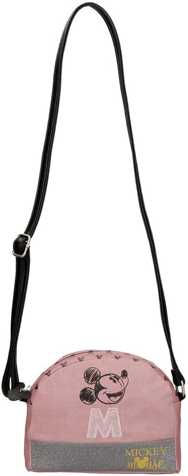 Disney Mickey The Blogger Umhängetasche Rosa 20,5x16,5x6 cms PVC und Polyester, Umhängetasche