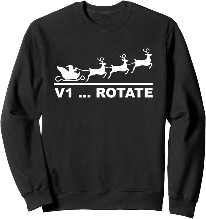 Weihnachtsmann Flugzeug Piloten Weihnachten Geschenk Sweatshirt