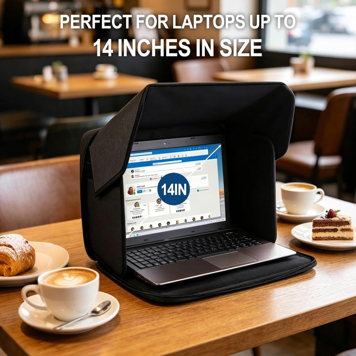 RANJIMA Laptop-Sonnenschutz, Klappbare 2-in-1 Laptoptasche, Universal Computer-Sonnenschutz, Tragbar