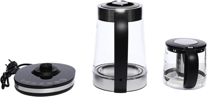 2-in-1 Wasserkocher Set 2.5L &amp; 1L, Elektrischer Teekocher mit LCD Temperaturdisplay, 1500W Schnellko