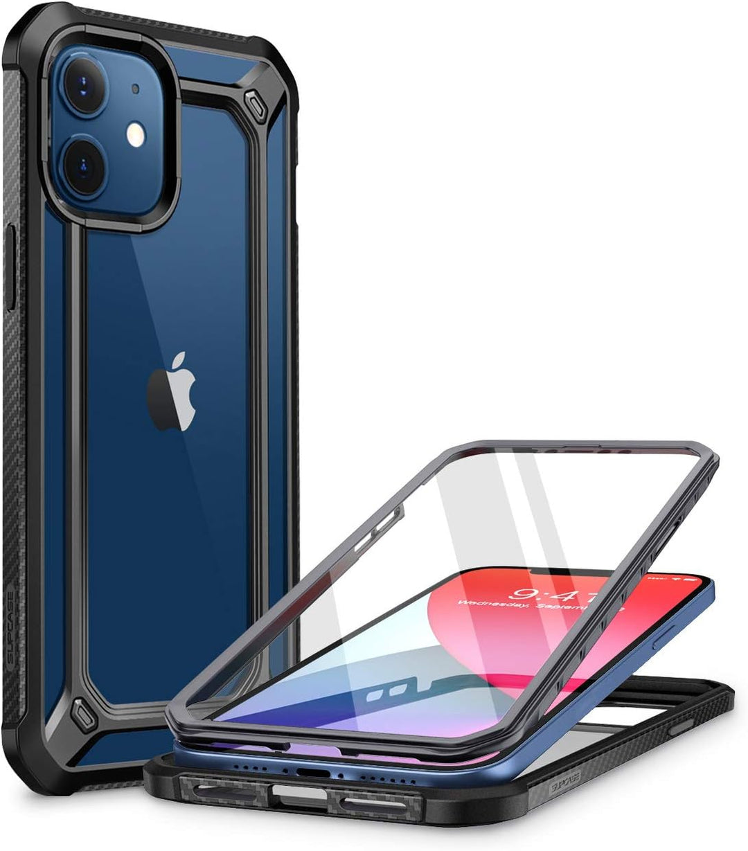 SUPCASE Transparent Hülle für iPhone 12 mini (5.4") Handyhülle 360 Grad Case Bumper Schutzhülle Cove