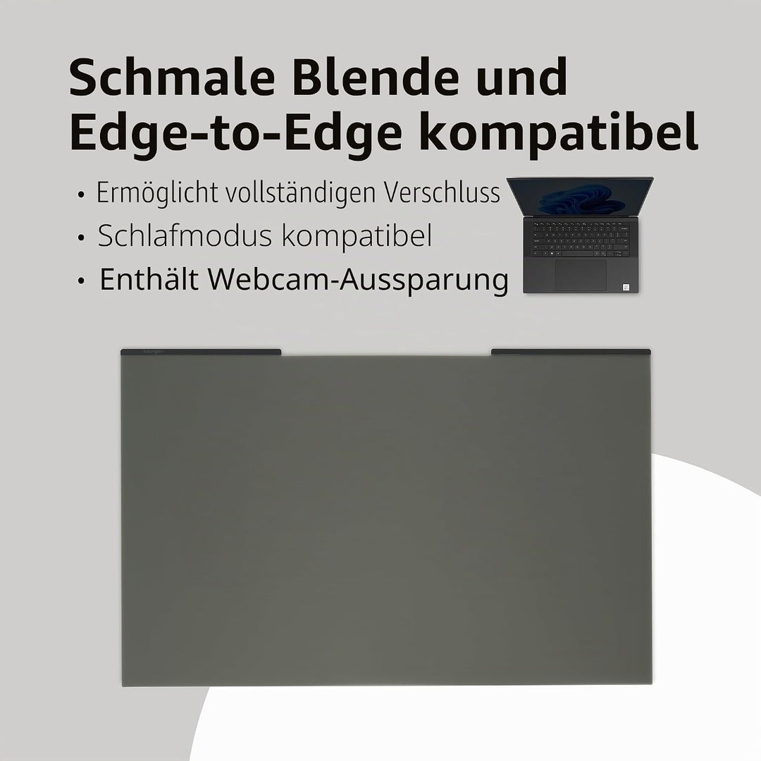 Kensington MagPro™ Magnetischer Blickschutzfilter für Laptops 16 Zoll, 16:10, Magnetische Schutzfoli