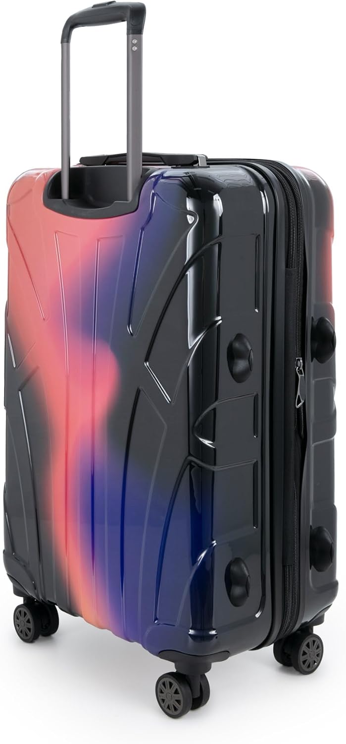 suitline - Mittegrosser Koffer, TSA, Neon Red S24-8801G-N-R Neon Red 65 cm (M), Neon Red 65 cm (M)