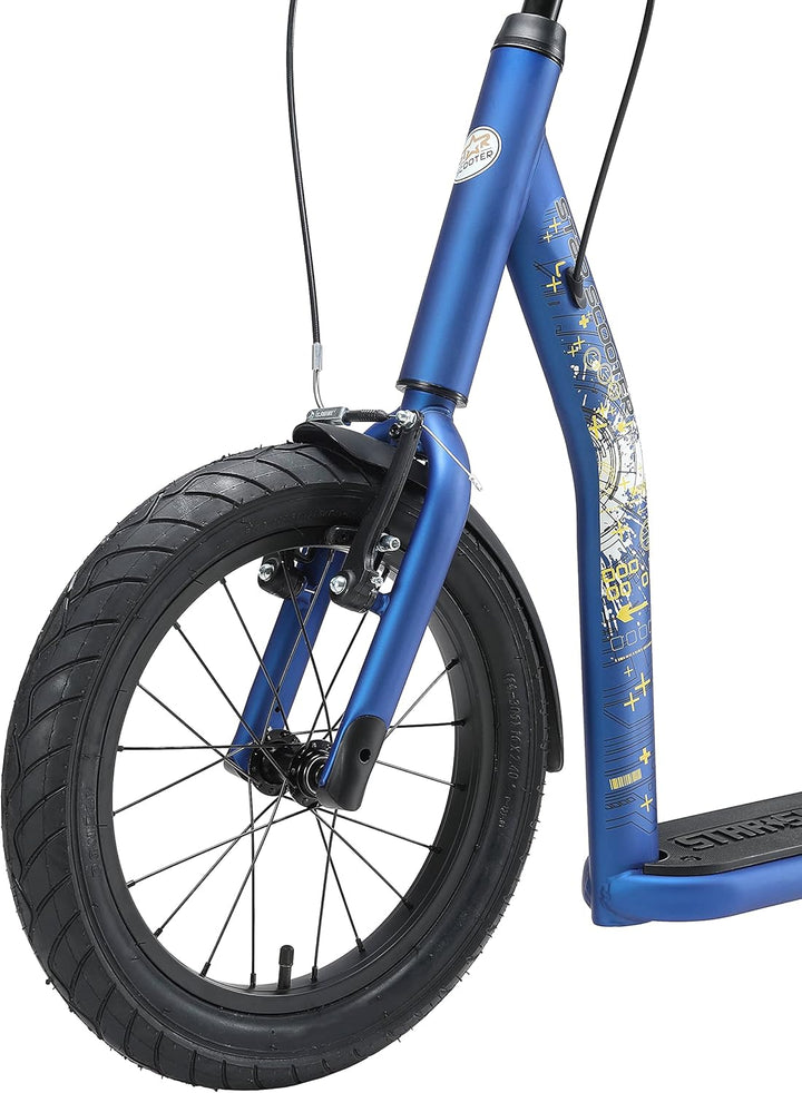 STAR SCOOTER Kinder Tret Roller ab 8 Jahre | City Kick Scooter Luftreifen Höhenverstellbar 16 Zoll N