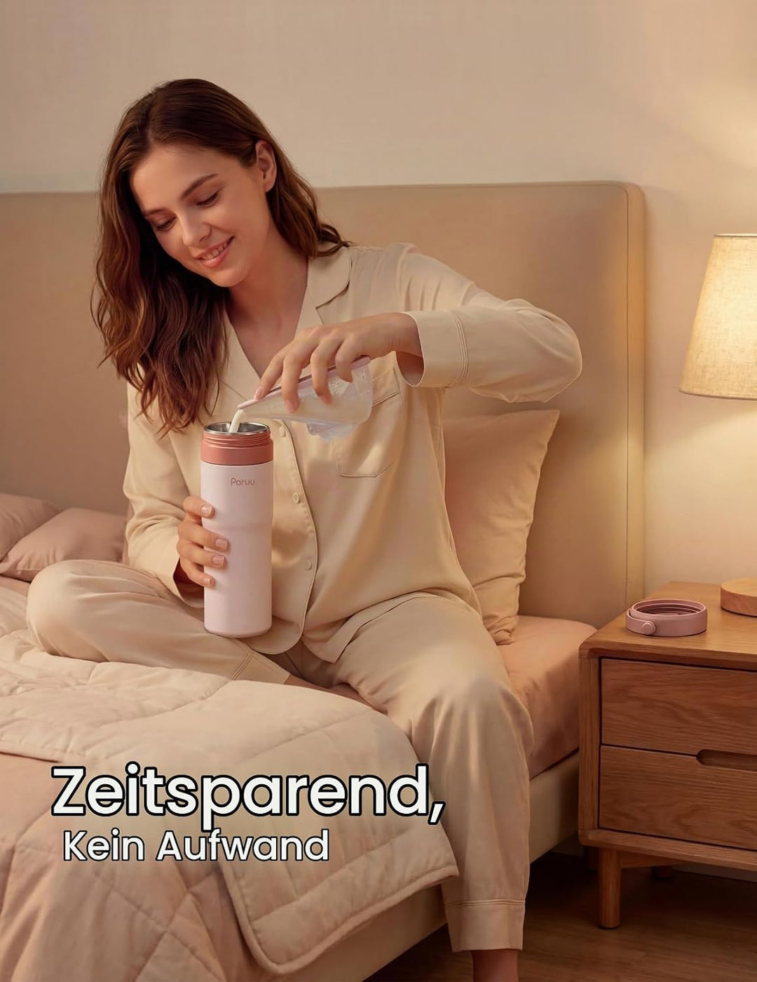 Paruu Tragbarer Muttermilchkühler für draussen, Muttermilch-Kühlflasche aus Edelstahl 304 für 14–23