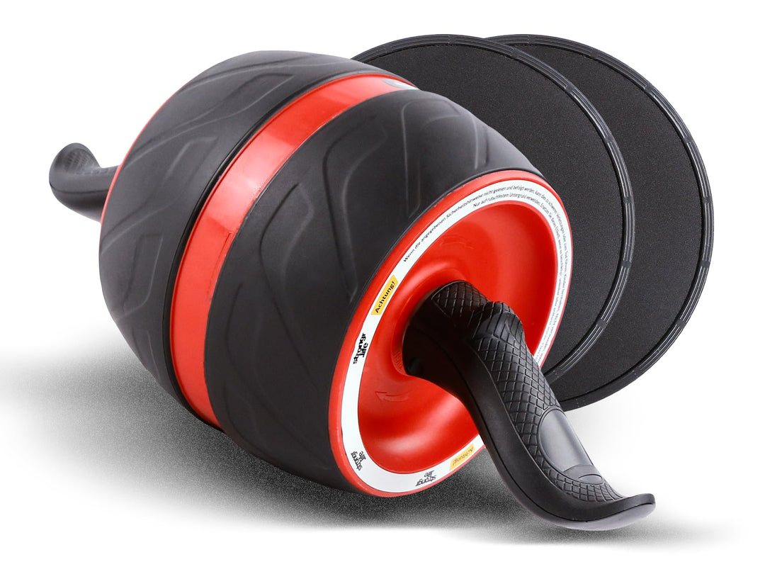 Strongr.life Bauchtrainer für Zuhause - Bauchmuskeltrainer inkl. Schiebepads - Extra breiter Bauchro