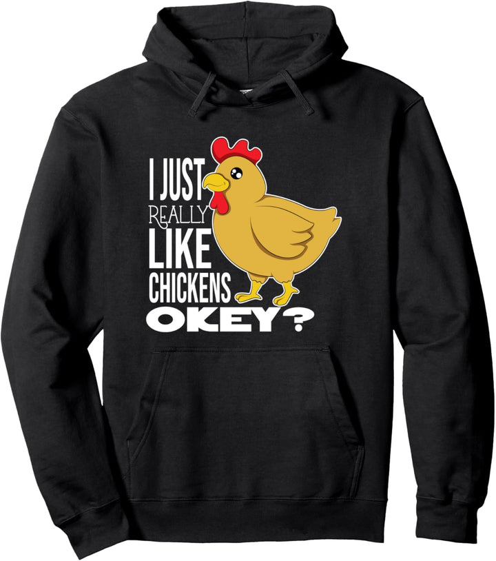 Genau wie Hühner Pullover Hoodie