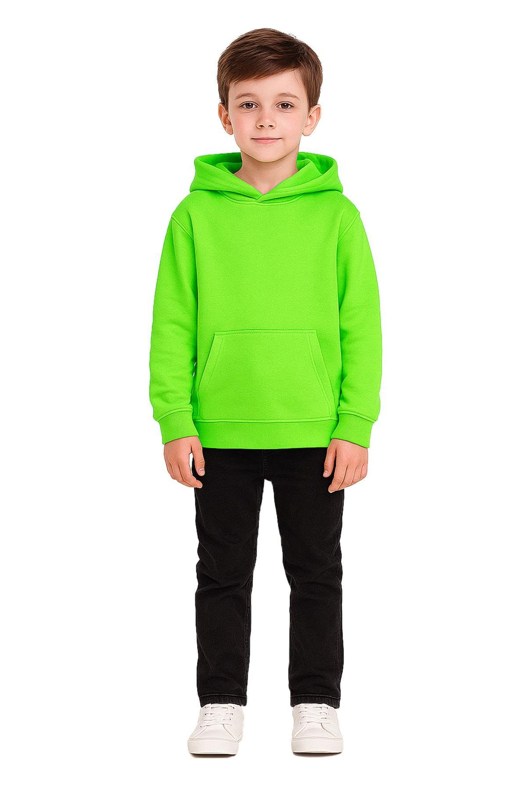 A2Z 4 Kids Mädchen Jungen Einfarbig Sweatshirt Batik Pullover Shirt Vlies Kapuzenpulli PE Schule War