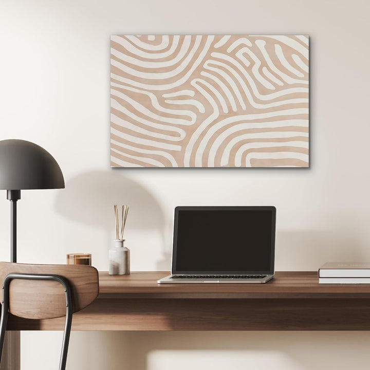 MuchoWow© Wandbilder Akustikpaneele 70x50 cm Filz Deko Wohnung Bild Wohnzimmer Wandpaneele Schallabs