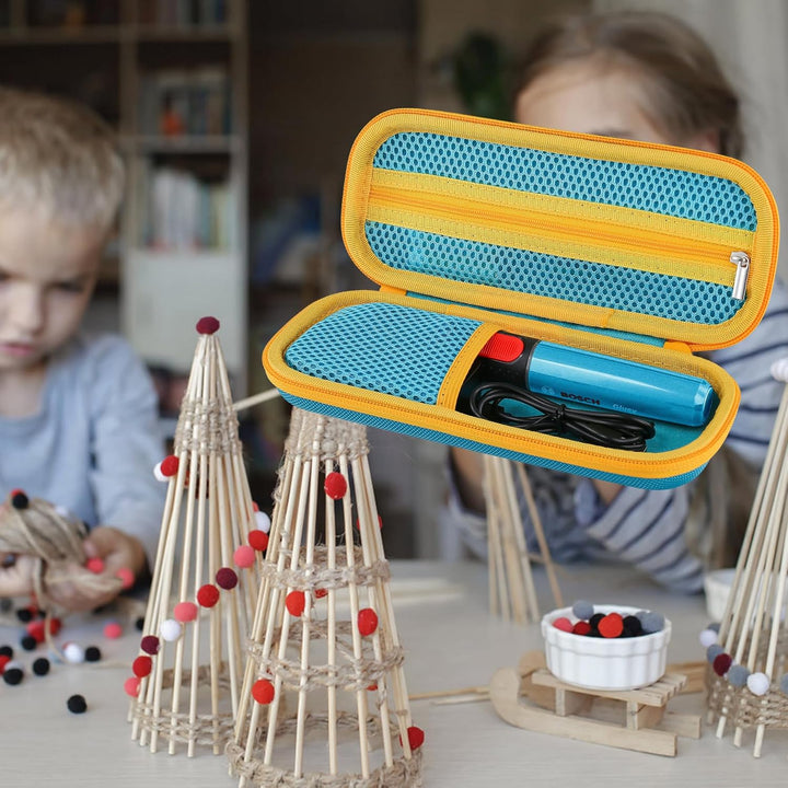 co2CREA Hart Tragbare Schutzhülle Etui Tasche für Bosch Akku Heissklebestift Gluey, Tragetasche komp