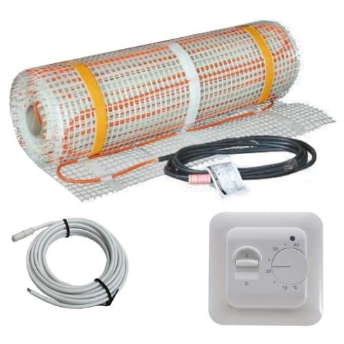 1000 Watt PREMIUM Fussbodenheizung elektrisch Fliese Bad Heizmatte Thermostat 5 m²