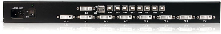 StarTech.com 8-Port DVI USB KVM Switch -DVI USB KVM Switch - 8-Port KVM-Switch -DVI KVM-Switch - KVM
