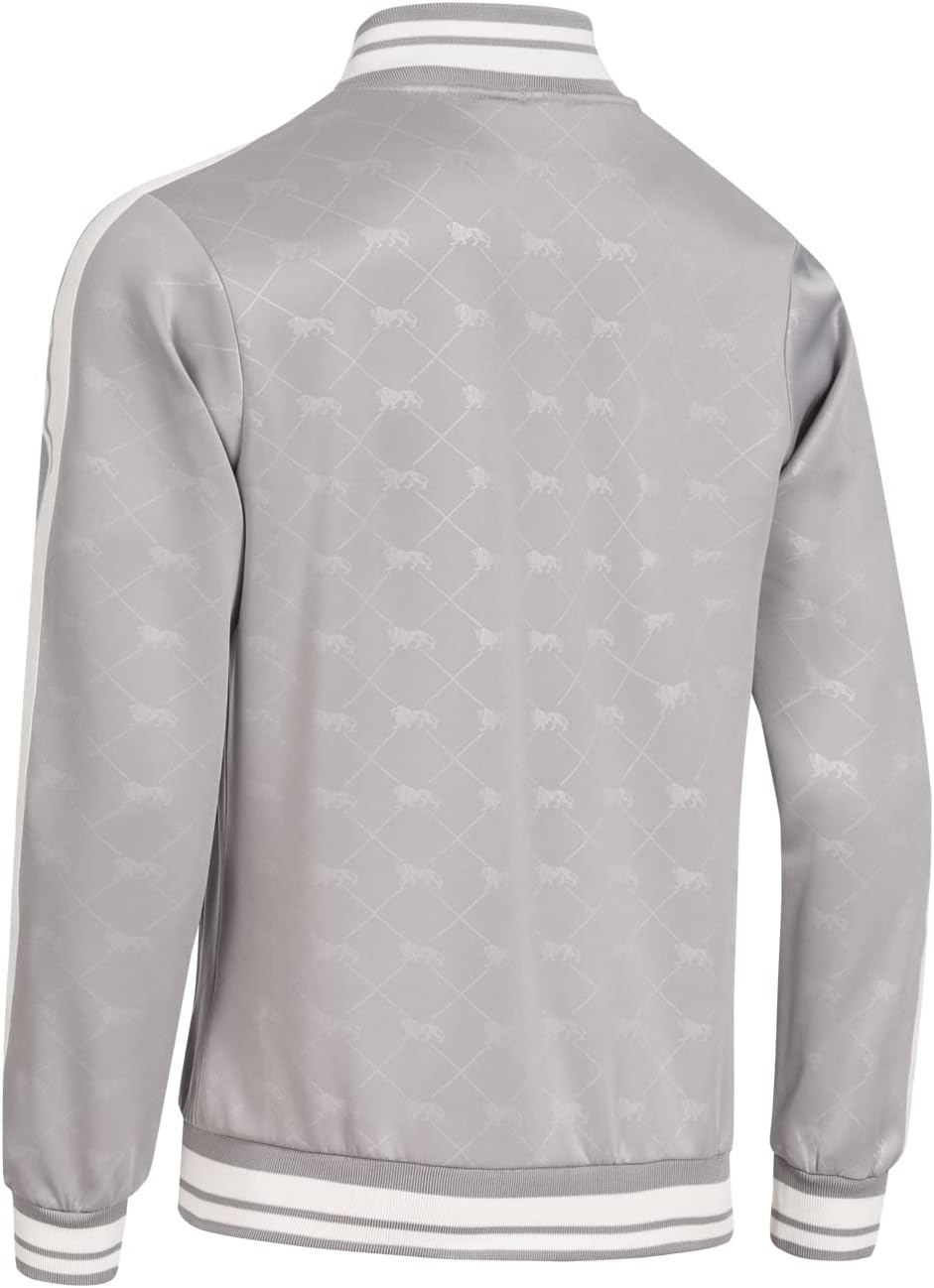 Lonsdale ASHWELL Herren Trainingsanzug schmale Passform S Grey/White, S Grey/White