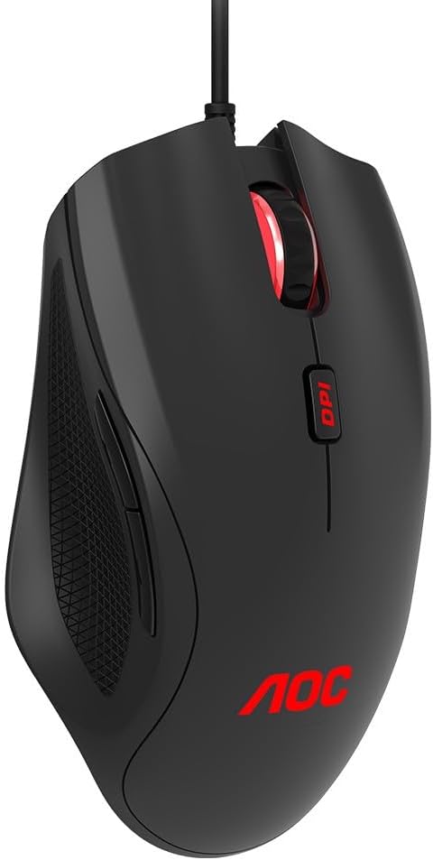 AOC GM200 Gaming Maus - 4.200 DPI - RGB-Farben - 1,8 Meter PVC Kabel, GM200