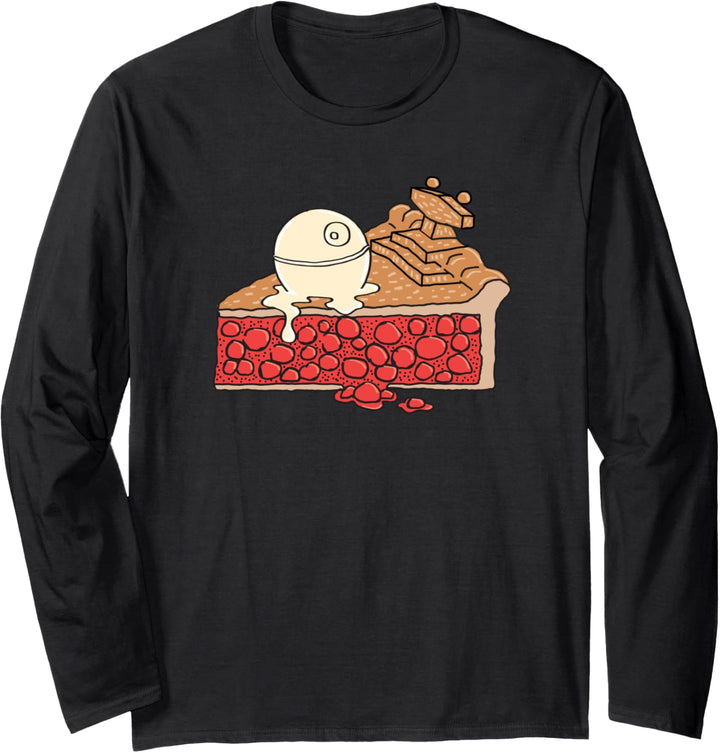 Star Wars Imperial Star Destroyer Pie and Death Star Langarmshirt