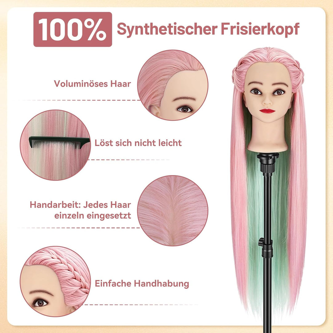 TwoWin Training Head Friseur Head Friseurübungsleiter Cosmetology Mannequin Manikin Dolls Haarstylin