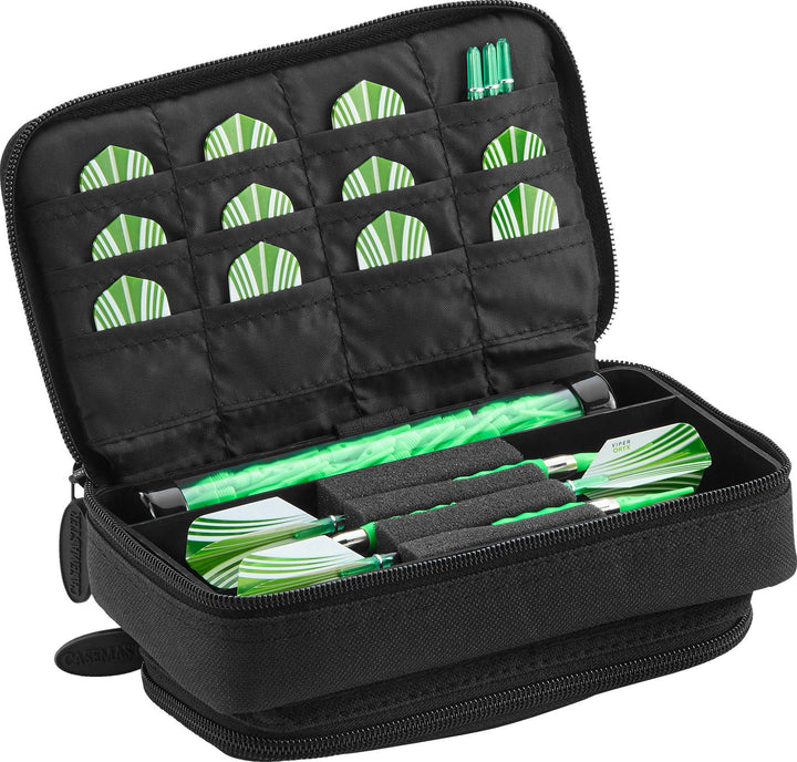 Casemaster Plazma Plus, 3 Dart-Etui für weiche Dartpfeile und Stahlspitzen, grosse vordere Handytasc