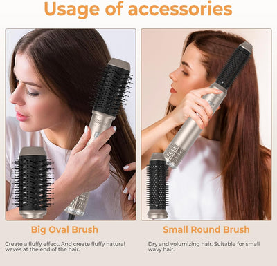 UKLISS Airstyler Hairstyler 6 in 1,UKLISS HaarstylerSet mit Lockenstab, Glättbürste, Lockenhaar mit