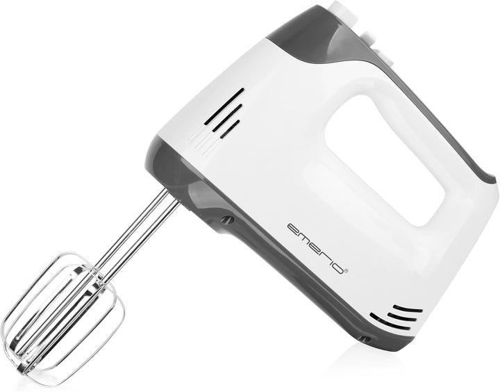 EMERIO elektrischer Handmixer Handrührer Mixer Handrührgerät mit 400 Watt 5 Geschwindigkeiten & Turb