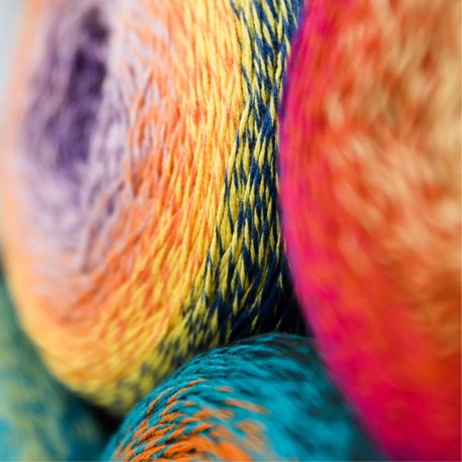 Gründl Wolle Saragossa (weiches Farbverlaufsgarn aus 50% Baumwolle und 50% Polyacryl, 250 g / 1000 m