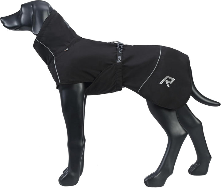 Rukka Pets HAYTON ECO Regenmantel für Hunde Schwarz 45 45 Schwarz, 45 Schwarz