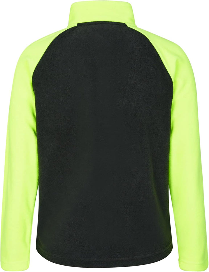 Ziener Unisex Kinder Jaci Fleece-Jacke Freizeit/Sport | warm, PFC frei (1er Pack) 104 Schwarz, 104 S