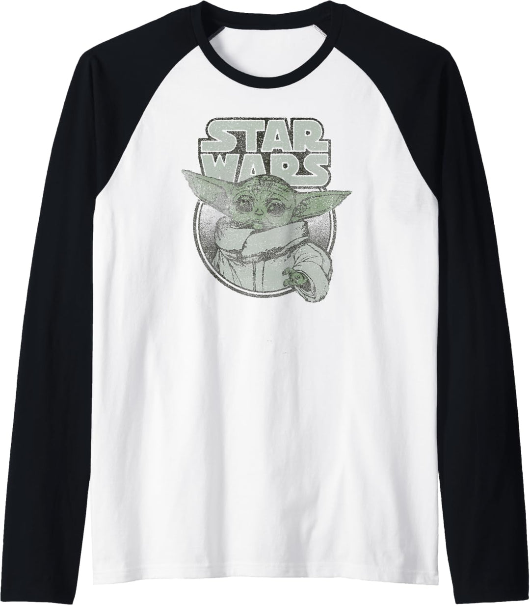 Star Wars Mandalorian The Child Old Space Baby Raglan