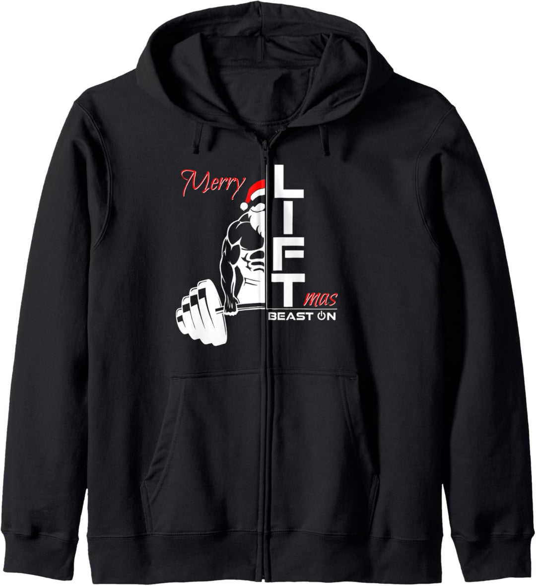 Merry Liftmas Lustige Weihnachten Fitness Gym Sprüche Kapuzenjacke