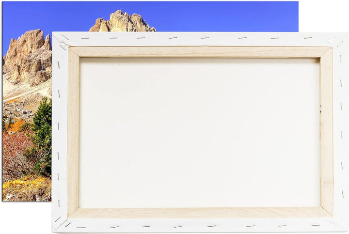 deyoli die atemberaubenden Dolomiten Italiens Format: 80x60 als Leinwandbild, Motiv fertig gerahmt a