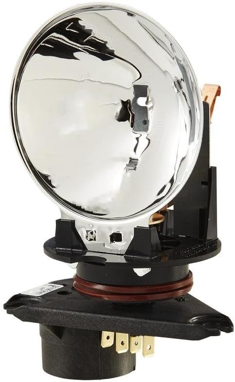 HELLA - Halogen-Rundumkennleuchte - KL 700 - 24V - gelb - rund - Anbau/geschraubt - Stecker: Flachst