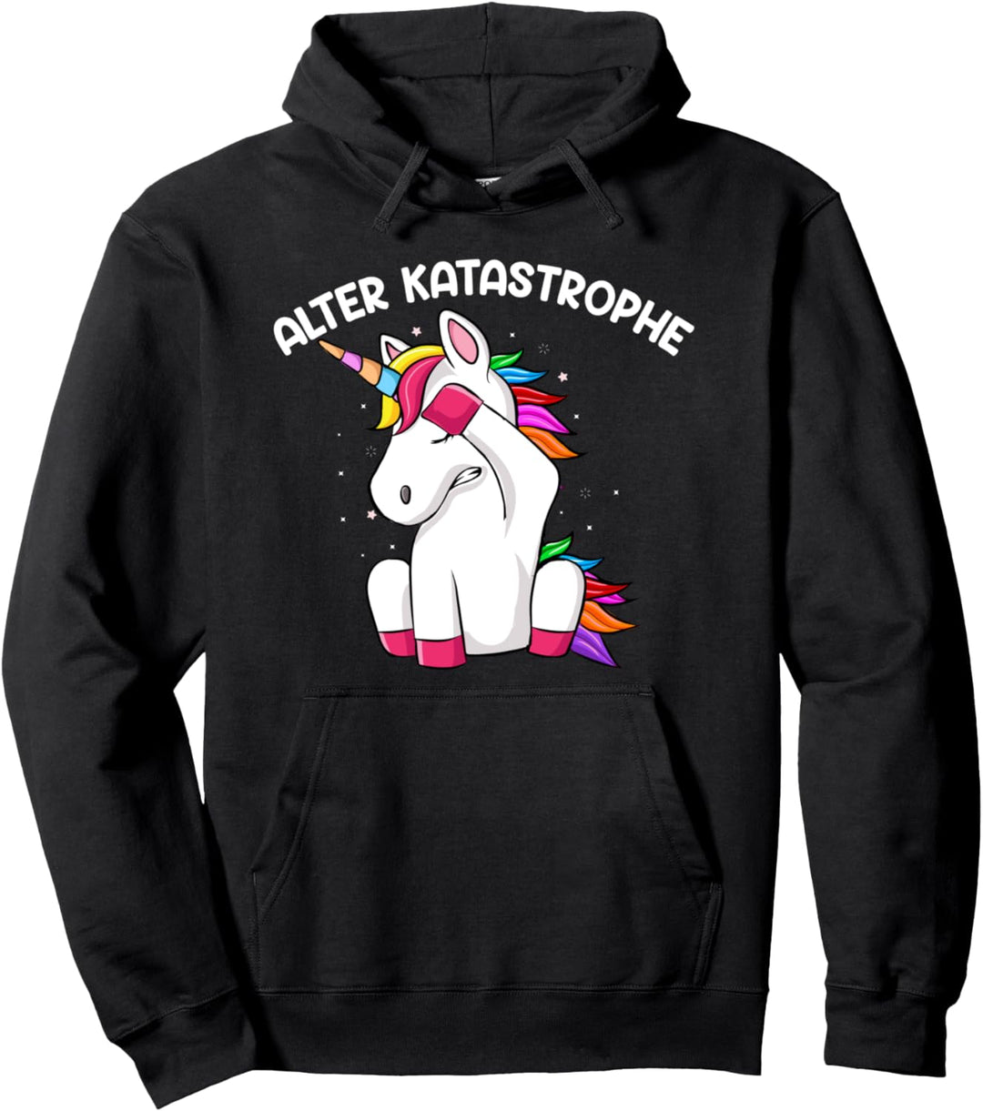 Alter Katastrophe Einhorn Einhörner Unicorn Facepalm Pullover Hoodie