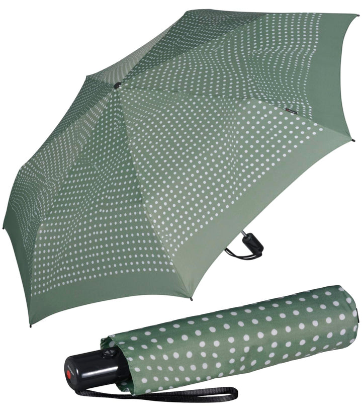 Knirps Taschenschirm Slim Duomatic Auf-Zu-Automatik Bolero - agave