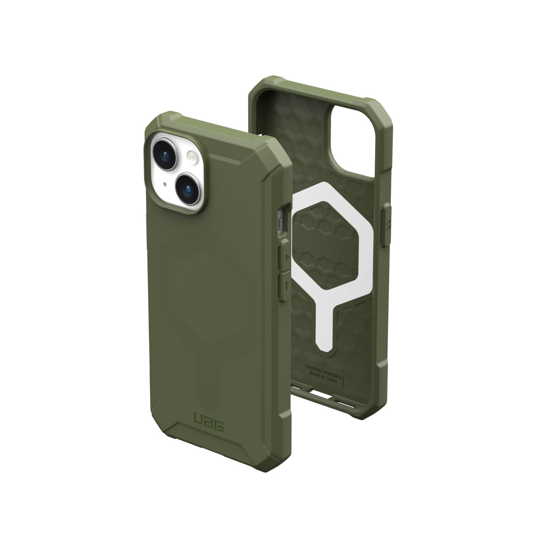 URBAN ARMOR GEAR Essential MS Case kompatibel mit Apple iPhone 15 Plus Hülle [50% recyceltes Materia