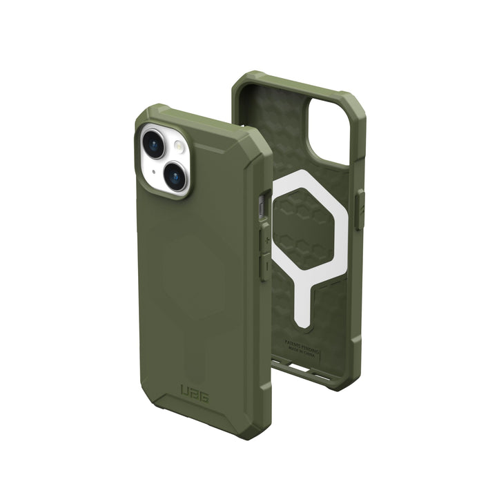 URBAN ARMOR GEAR Essential MS Case kompatibel mit Apple iPhone 15 Plus Hülle [50% recyceltes Materia