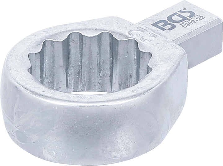 BGS 6902-22 | Einsteck-Ringschlüssel | 22 mm | Aufnahme 9 x 12 mm, 22 mm