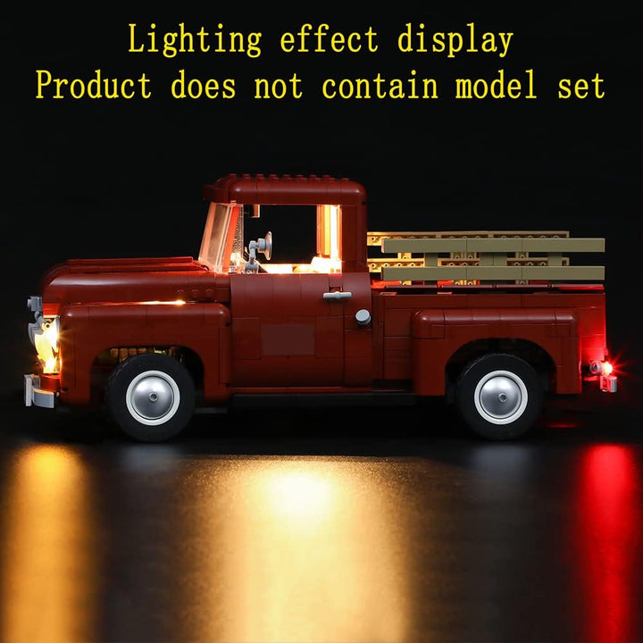 GEAMENT LED Licht-Set Kompatibel mit Lego Pickup Truck - Beleuchtungsset für Creator 10290 Baumodell
