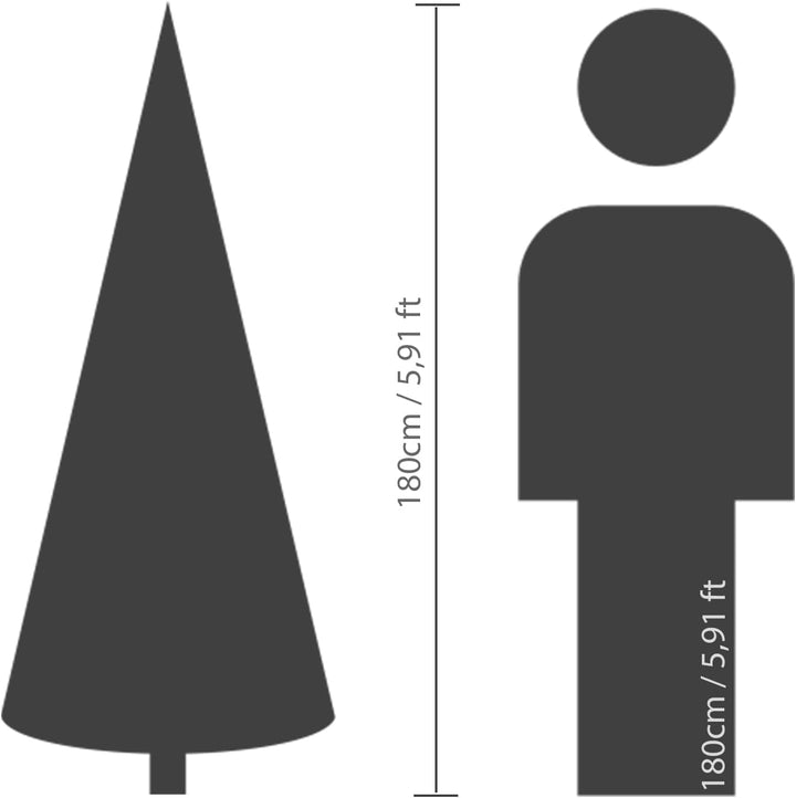 Kaemingk künstlicher Weihnachtsbaum Allison - Kiefer - grün 180 cm Höhe - mit Ständer - für Innen un