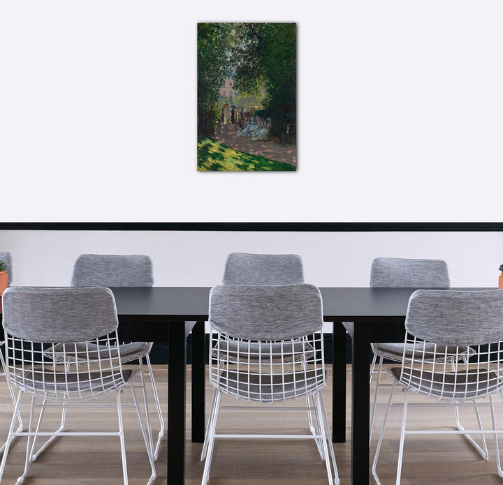 Printed Paintings Leinwand (60x80cm): Claude Monet - Der Parc Monceau 60x80 cm, 60x80 cm