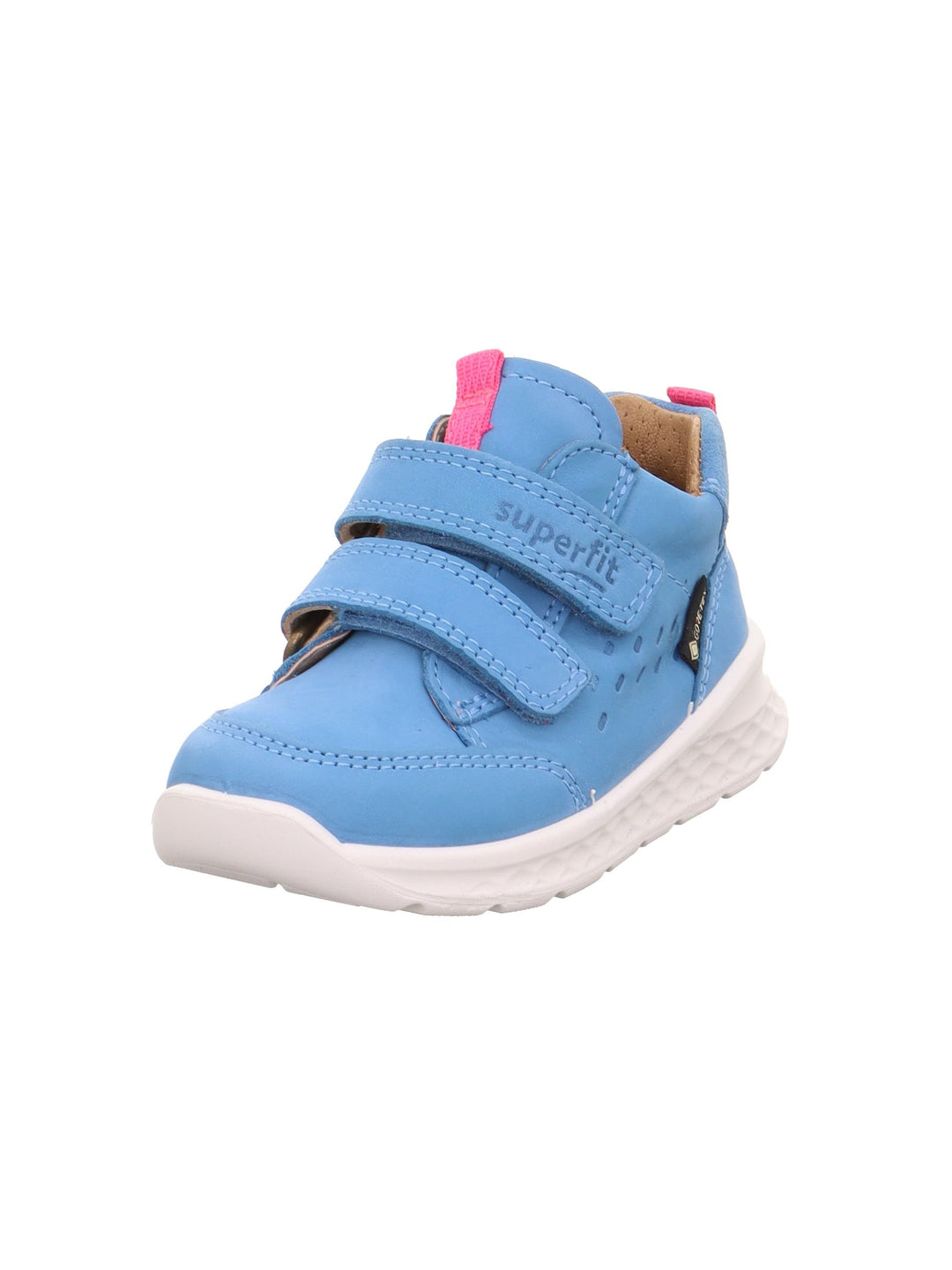 Superfit Baby-Mädchen Breeze Lauflernschuh, Hellblau Pink 8400