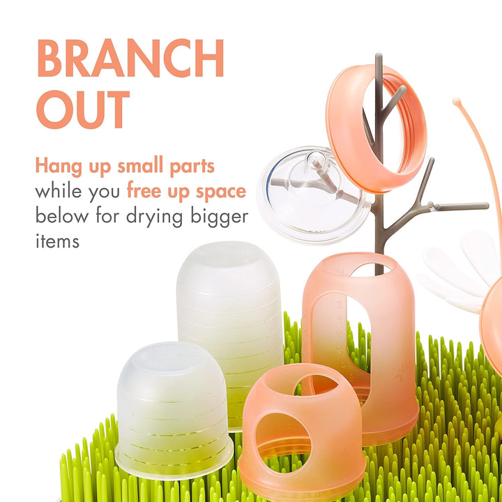 Boon LAWN& TWIG & STEM Trockengestell, Abtropfgestell 3er Set, Stylisches Trockengestell für Geschir