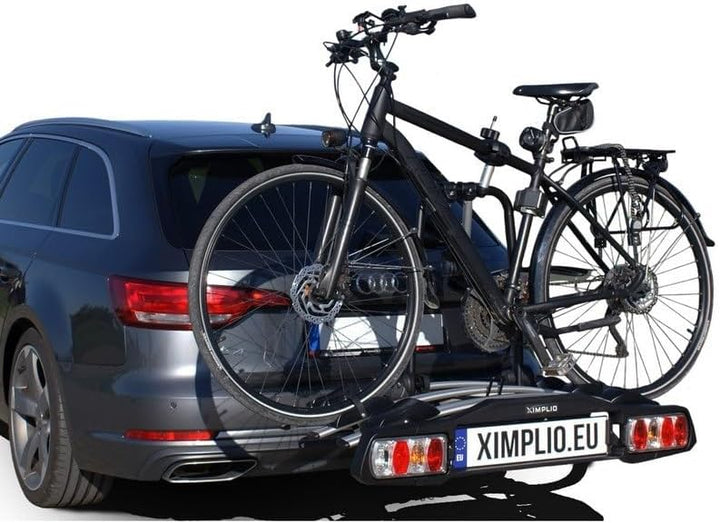 Fahrradträger für 3 Räder für Anhängerkupplung AHK - abklappbar Kupplungsträger mit Schnellkupplung
