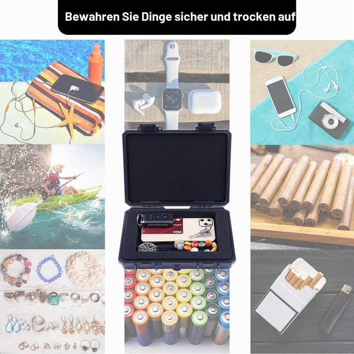 Lykus HC-2110 wasserabweisend Mini Koffer Trockenbox mit anpassbar Schaumstoff, Innengrösse 21x15x3,