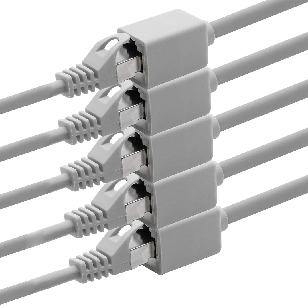 1aTTack.de 618289 CAT7 Cat.7 Verlängerung Adapter - 10m - Ethernetkabel Lankabel Netzwerkkabel 10 Gb