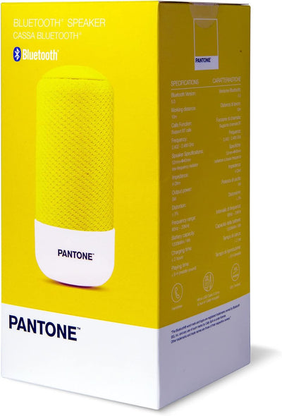 Celly PTBS001Y Pantone Bluetooth-Lautsprecher, tragbar, Gelb