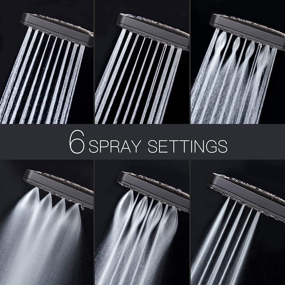 Newentor Duschkopf mit Schlauch [TESTSIEGER], Duschbrause mit Schlauch 1,5M, Hochdruck Duschkopf Han