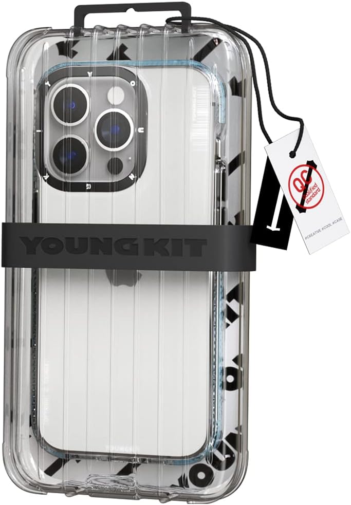 YOUNGKIT für iPhone 14 Pro Hülle, Stossfeste Kratzfeste Schutzhülle Slim Klar Case Dünne Griffige Tr
