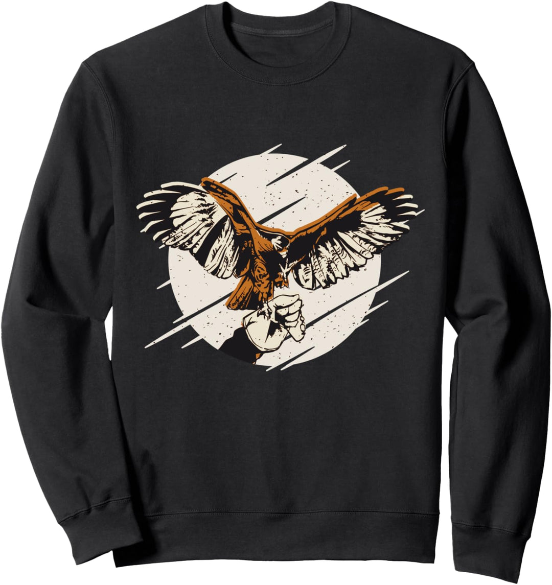 Steinadler Tierpfleger Jäger Falkner Falknerei und Beizjagd Sweatshirt