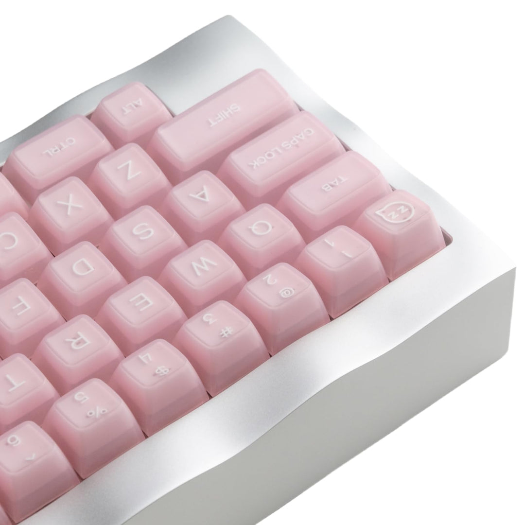 Tastenkappen-Set Pink Jade 160 Tasten RSA Profil PBT Tastenkappen Double Shot Translucent Custom Key